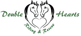 Double Hearts Riding and Rescue logo