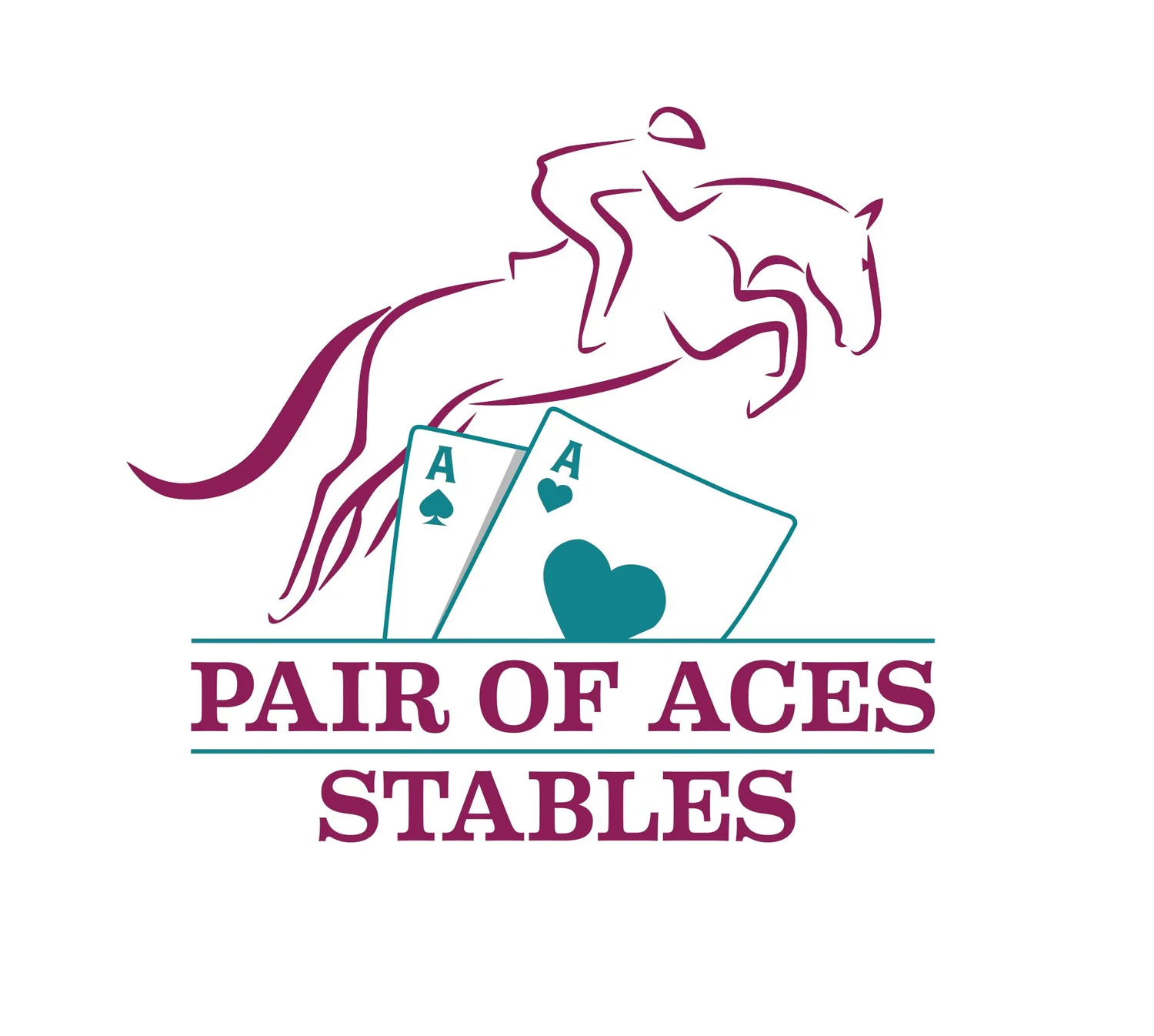 Pair of Aces Stables logo